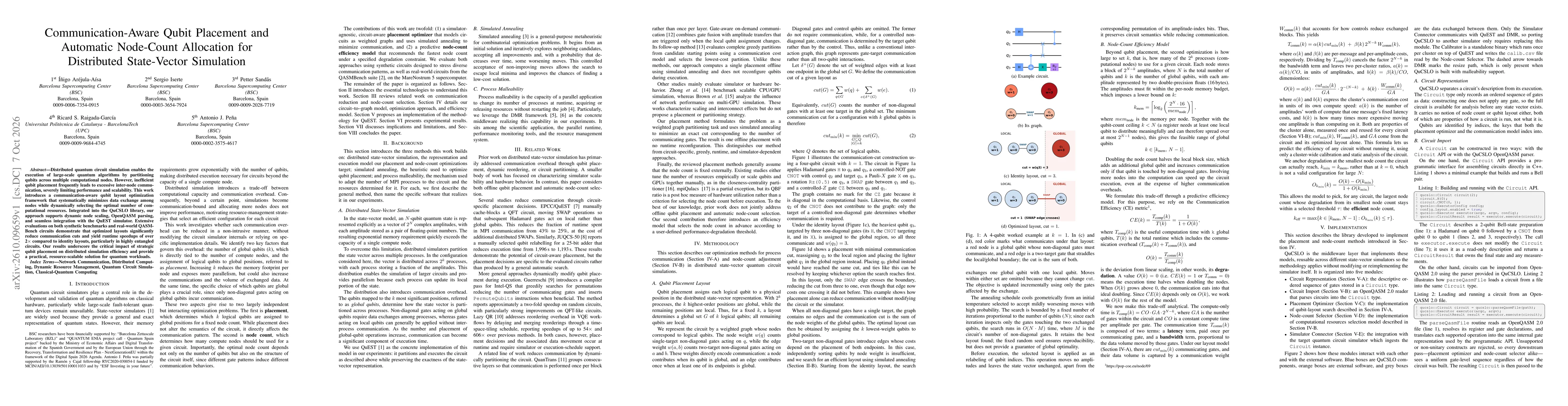 Thumbnail for Communication-Aware Qubit Placement and Automatic Node-Count Allocation for Distributed State-Vector Simulation