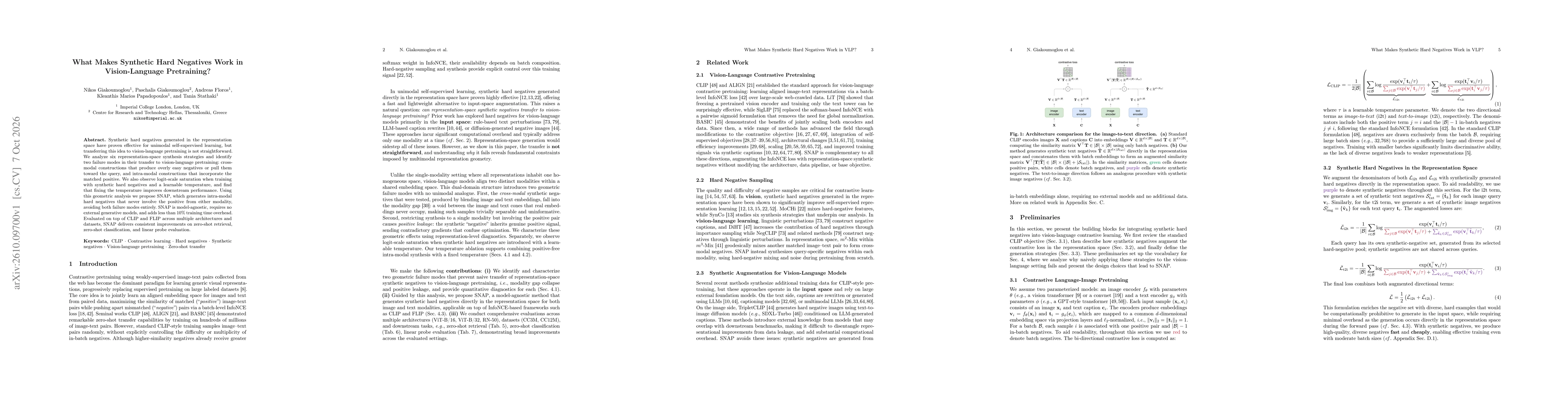 Thumbnail for What Makes Synthetic Hard Negatives Work in Vision-Language Pretraining?
