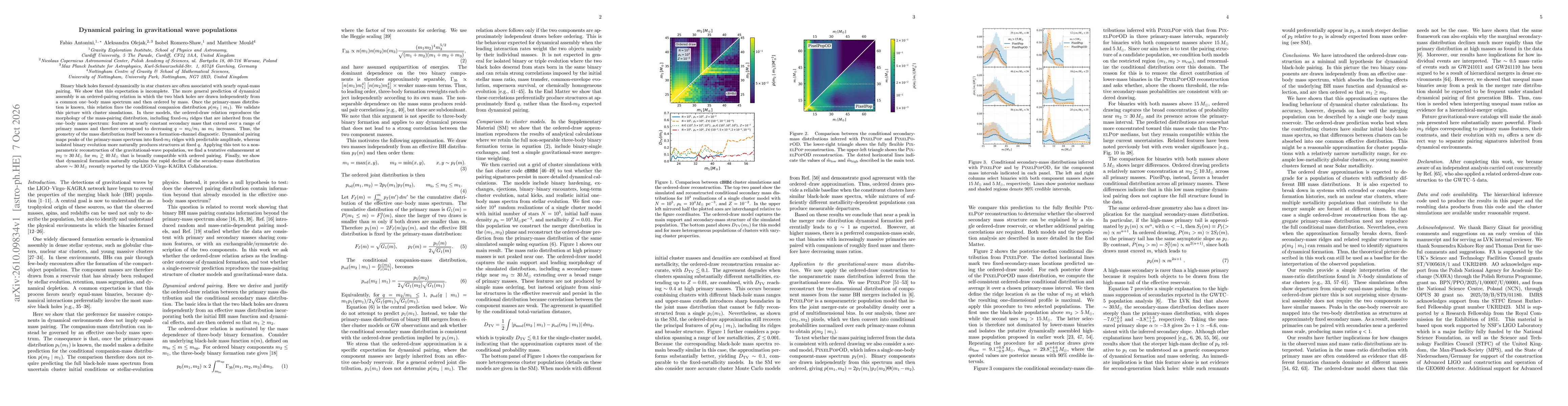 Thumbnail for Dynamical pairing in gravitational wave populations