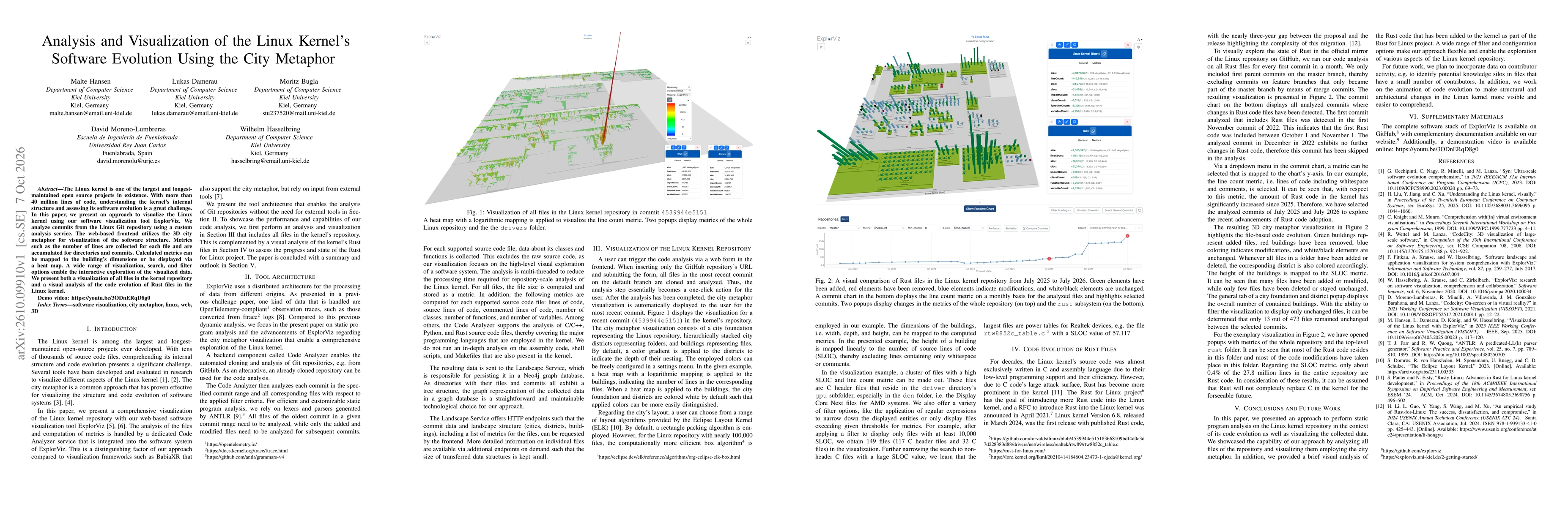 Thumbnail for Analysis and Visualization of the Linux Kernel's Software Evolution Using the City Metaphor