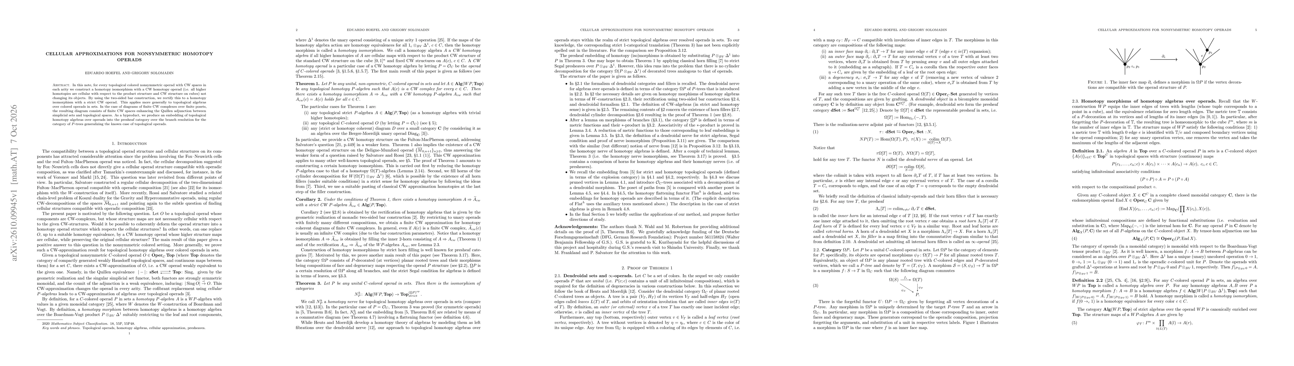 Thumbnail for Cellular approximations for nonsymmetric homotopy operads