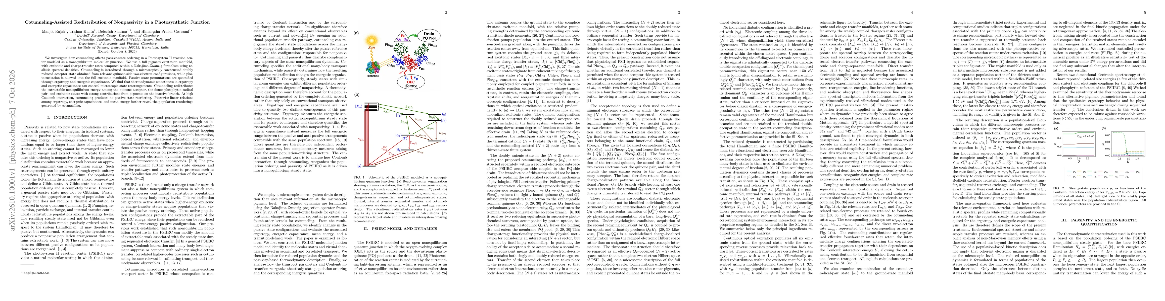 Thumbnail for Cotunneling-Assisted Redistribution of Nonpassivity in a Photosynthetic Junction