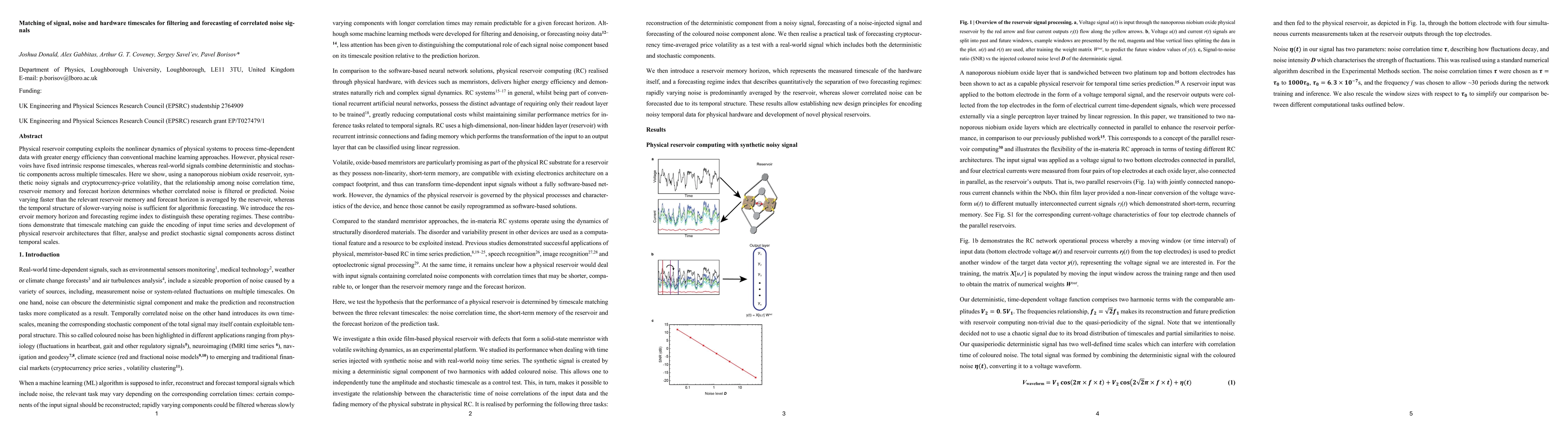 Thumbnail for Matching of signal, noise and hardware timescales for filtering and forecasting of correlated noise signals
