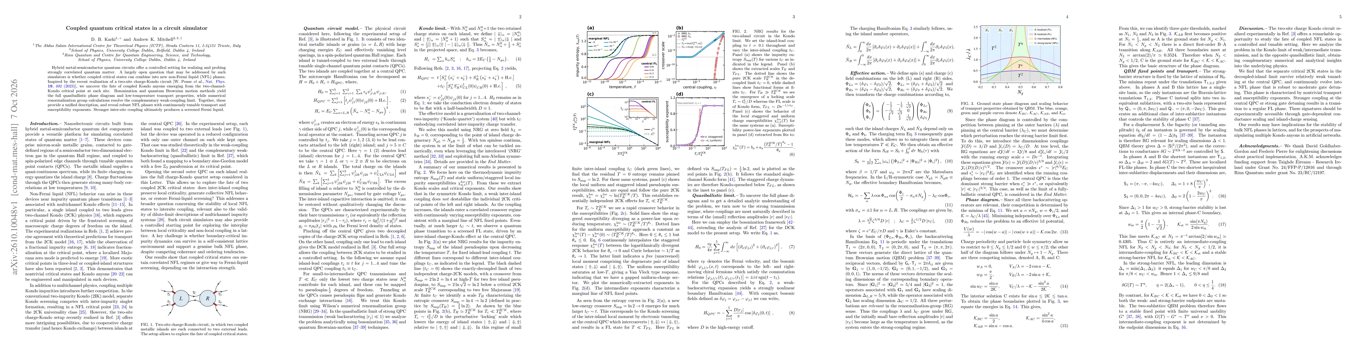 Thumbnail for Coupled quantum critical states in a circuit simulator