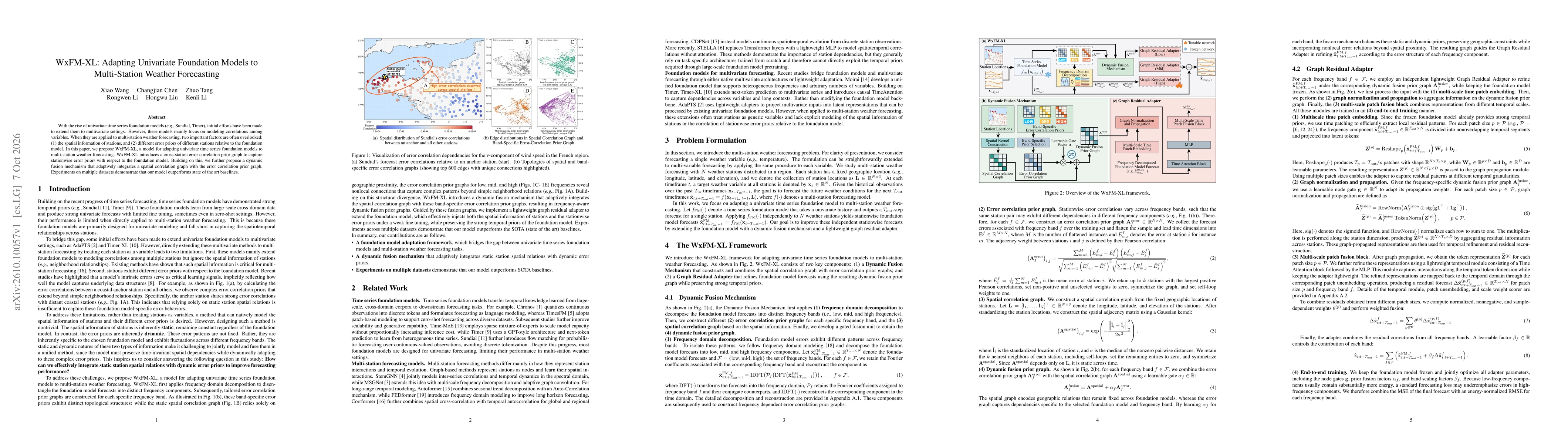 Thumbnail for WxFM-XL: Adapting Univariate Foundation Models to Multi-Station Weather Forecasting