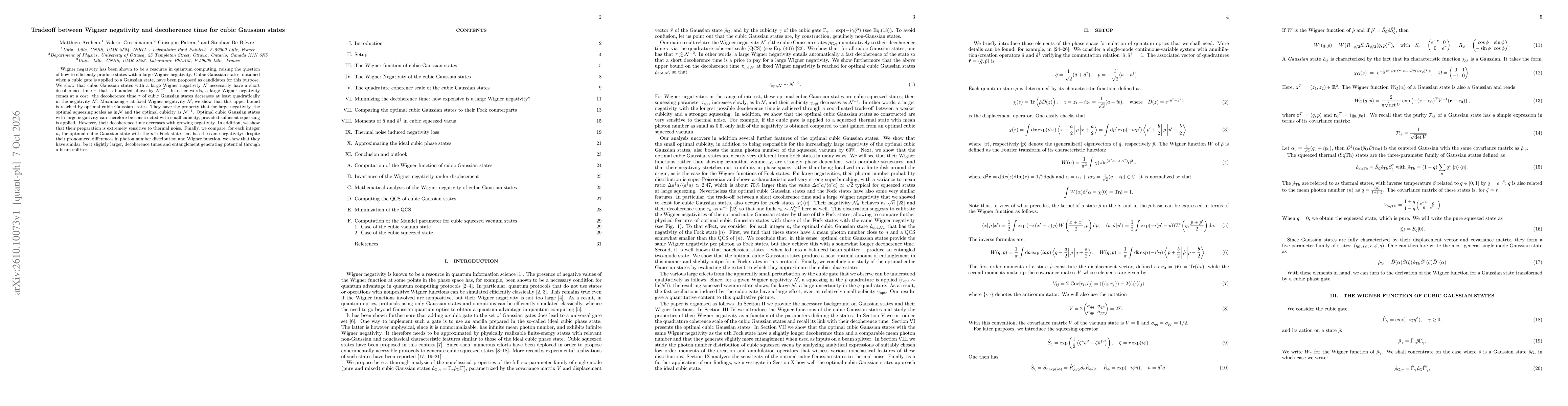 Thumbnail for Tradeoff between Wigner negativity and decoherence time for cubic Gaussian states