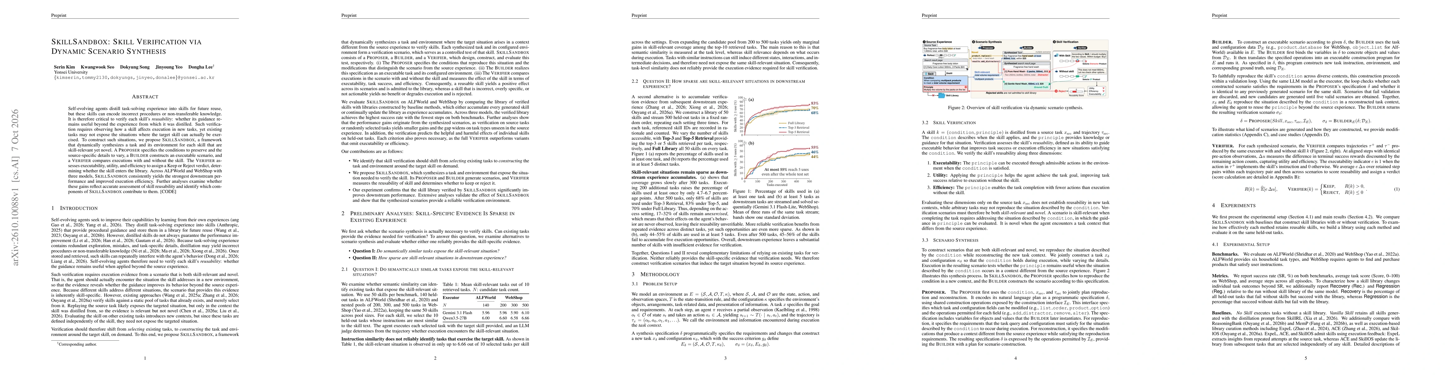 Thumbnail for SkillSandbox: Skill Verification via Dynamic Scenario Synthesis