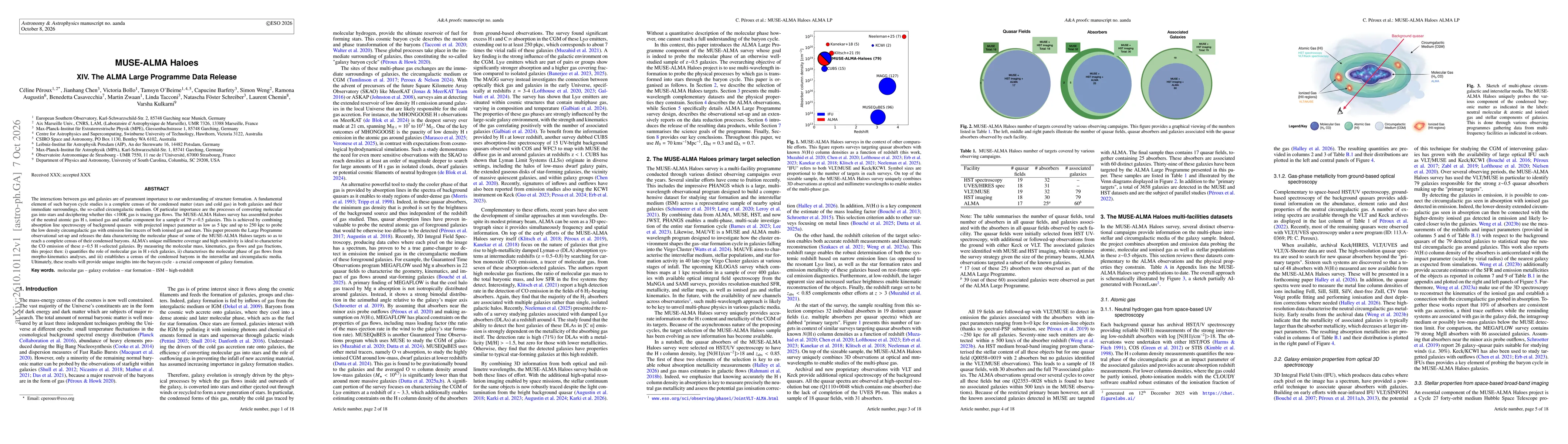 Thumbnail for MUSE-ALMA Haloes XIV: The ALMA Large Programme Data Release