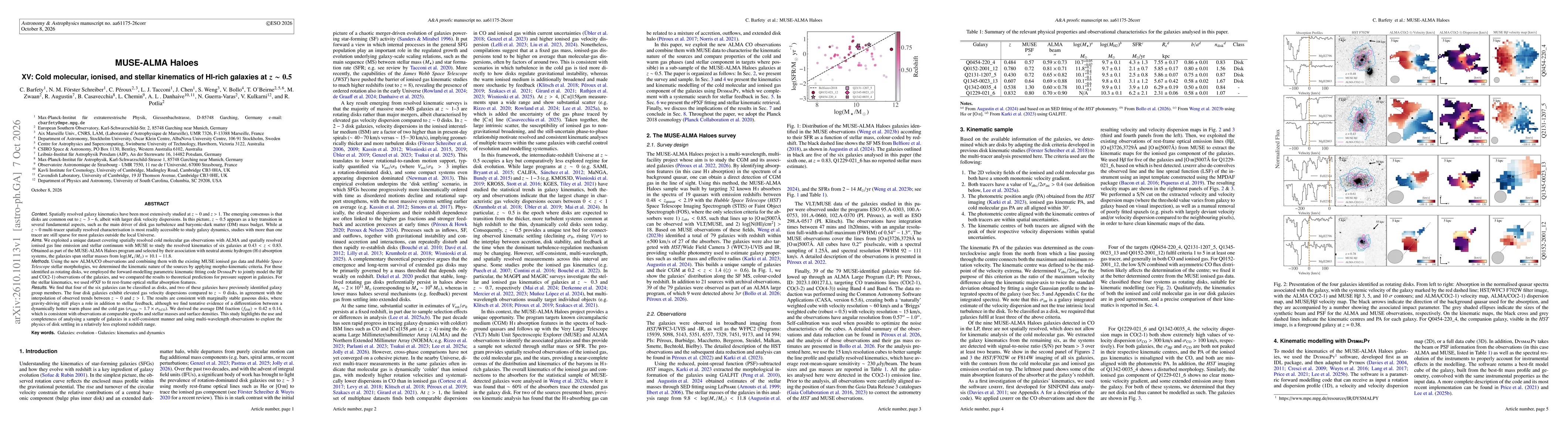 Thumbnail for MUSE-ALMA Haloes XV: Cold molecular, ionised, and stellar kinematics of HI-rich galaxies at z $\sim$ 0.5