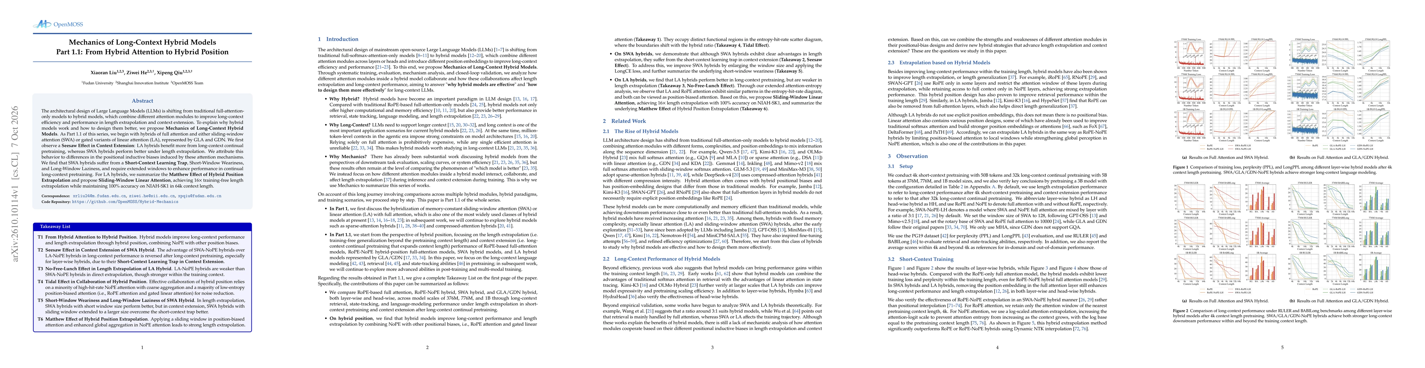 Thumbnail for Mechanics of Long-Context Hybrid Models Part 1.1: From Hybrid Attention to Hybrid Position
