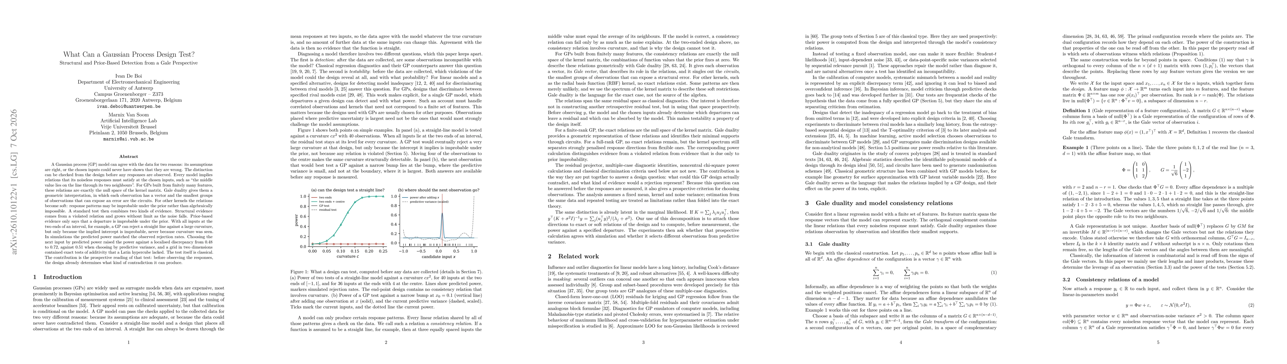 Thumbnail for What Can a Gaussian Process Design Test