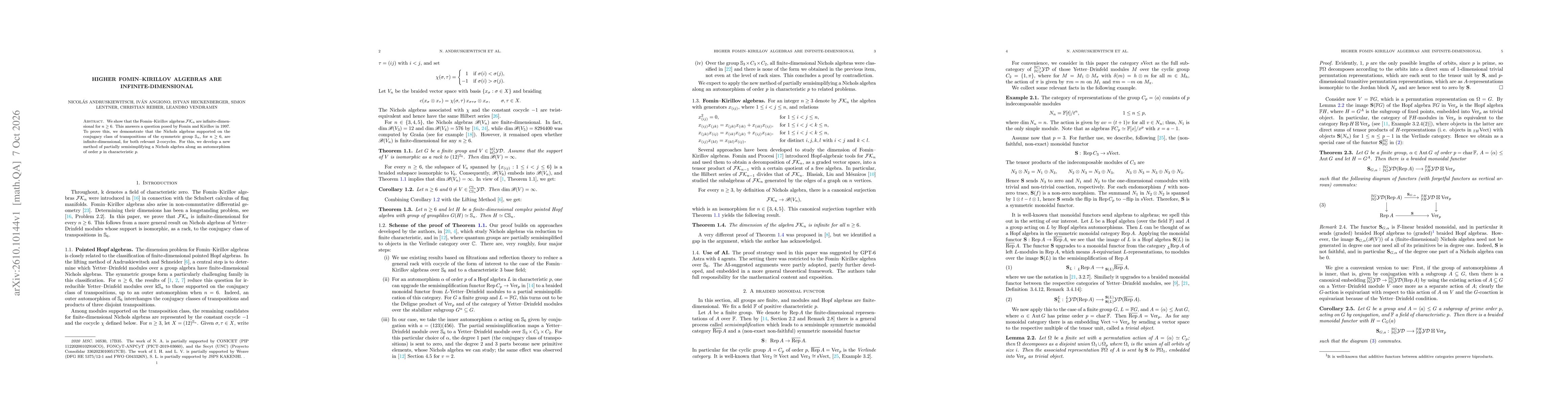 Thumbnail for Higher Fomin-Kirillov algebras are infinite-dimensional