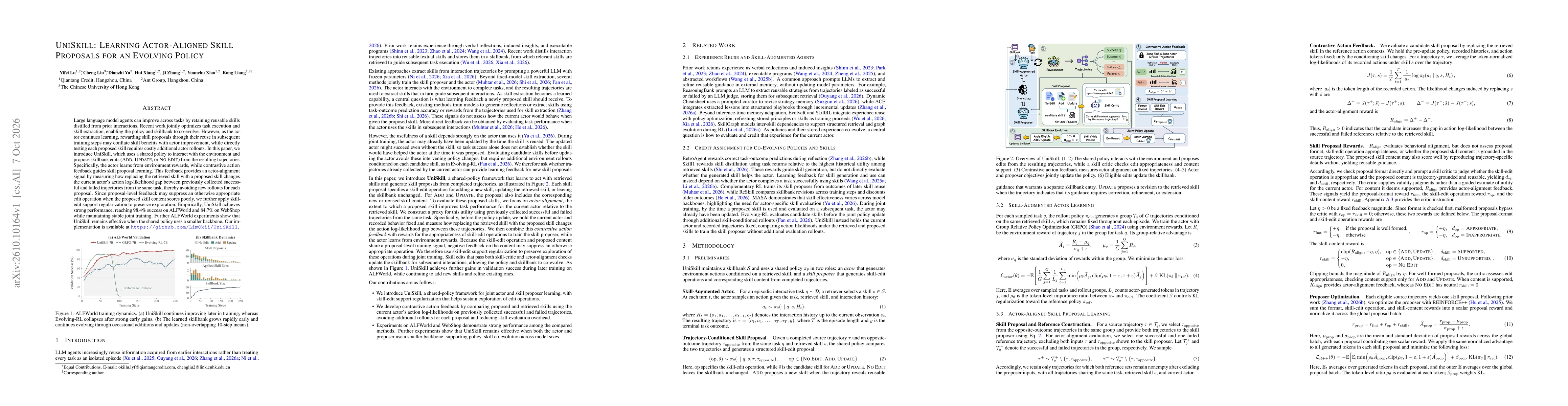 Thumbnail for UniSkill: Learning Actor-Aligned Skill Proposals for an Evolving Policy