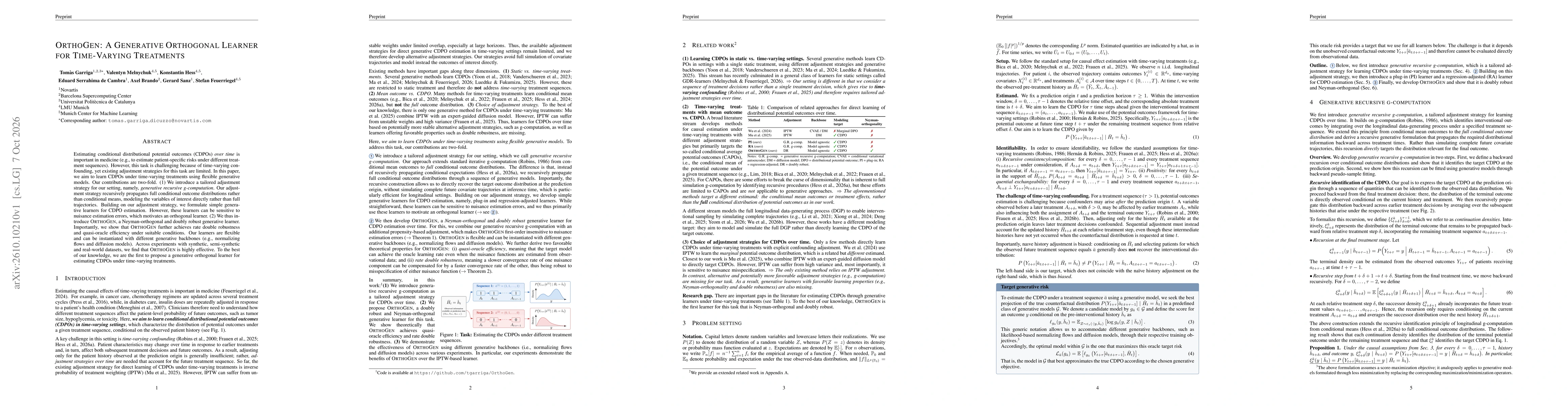 Thumbnail for OrthoGen: A Generative Orthogonal Learner for Time-Varying Treatments