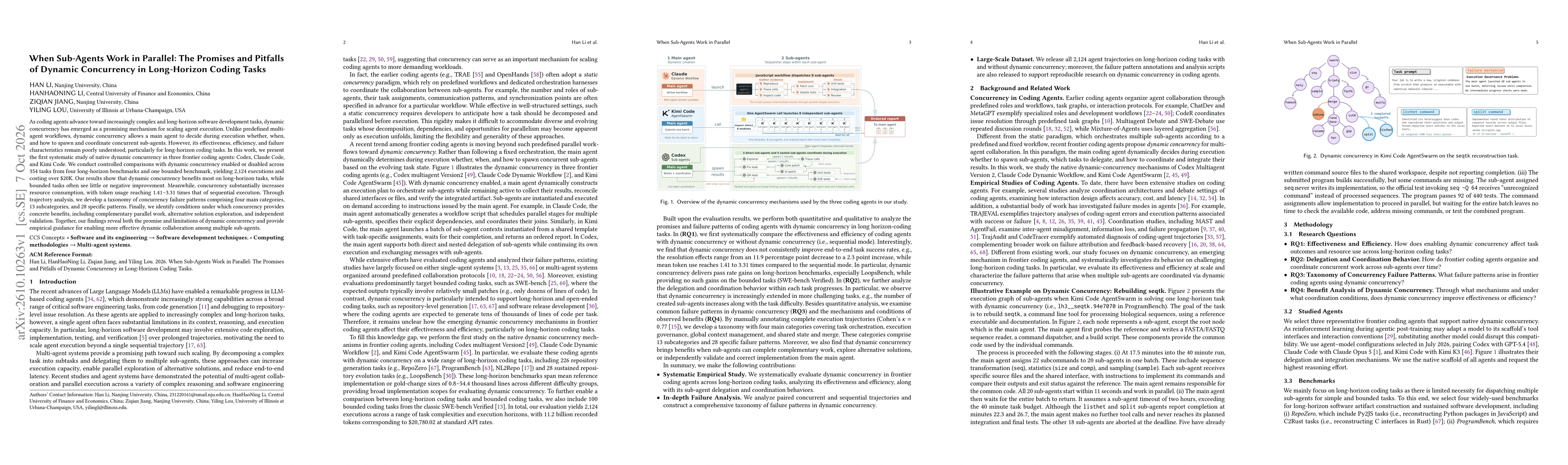 Thumbnail for When Sub-Agents Work in Parallel: The Promises and Pitfalls of Dynamic Concurrency in Long-Horizon Coding Tasks