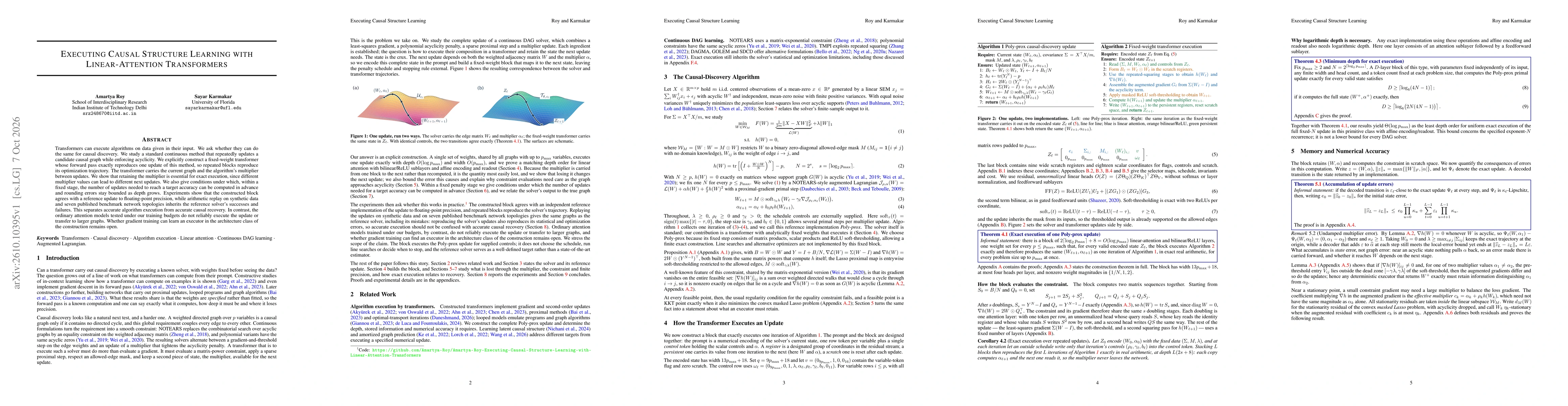 Thumbnail for Executing Causal Structure Learning with Linear-Attention Transformers