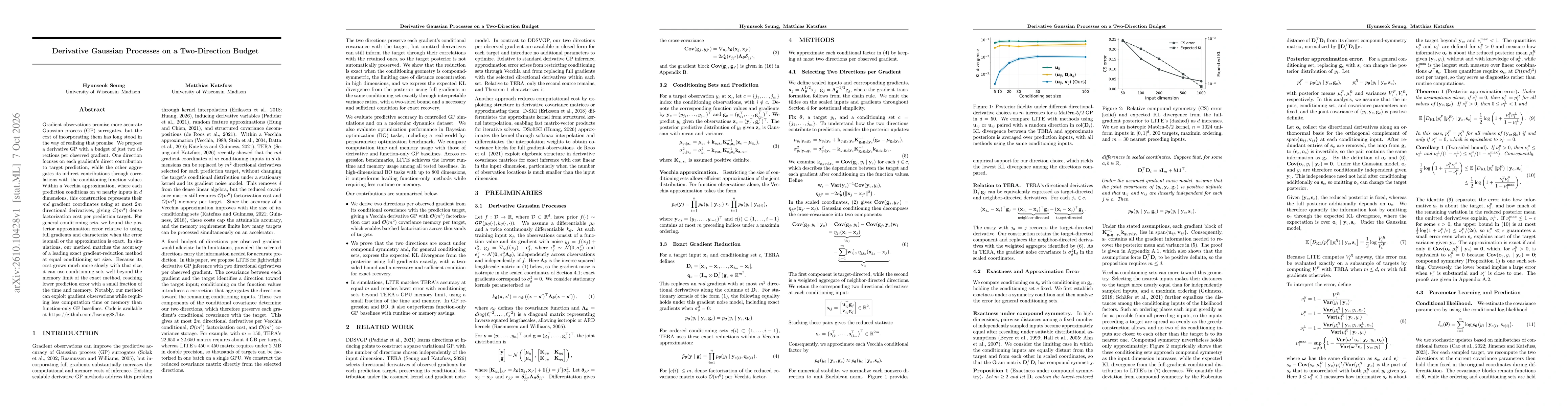 Thumbnail for Derivative Gaussian Processes on a Two-Direction Budget