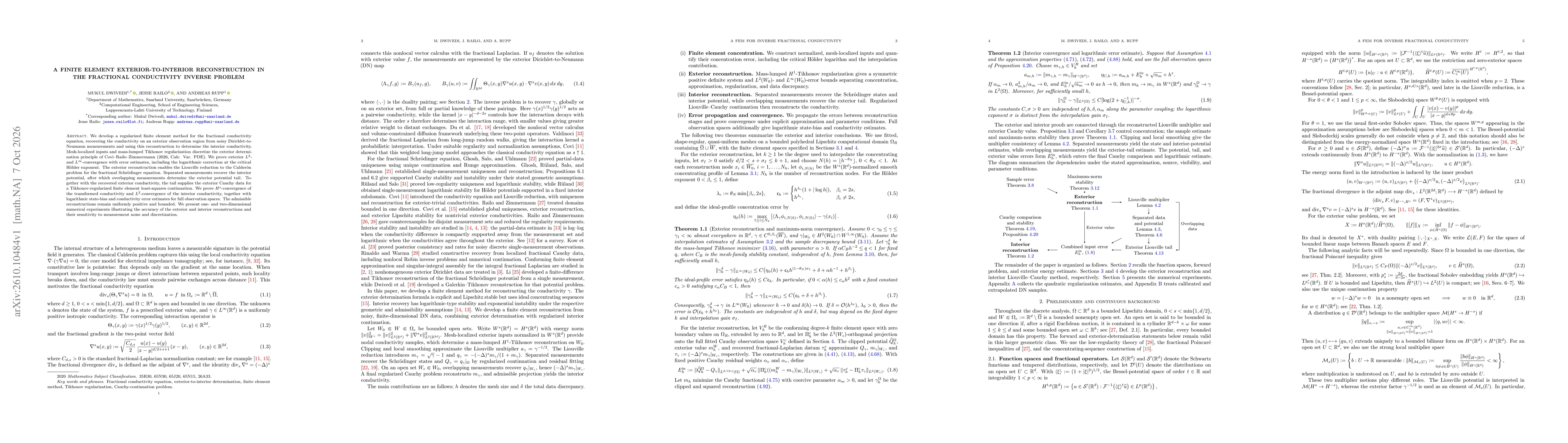 Thumbnail for A finite element exterior-to-interior reconstruction in the fractional conductivity inverse problem