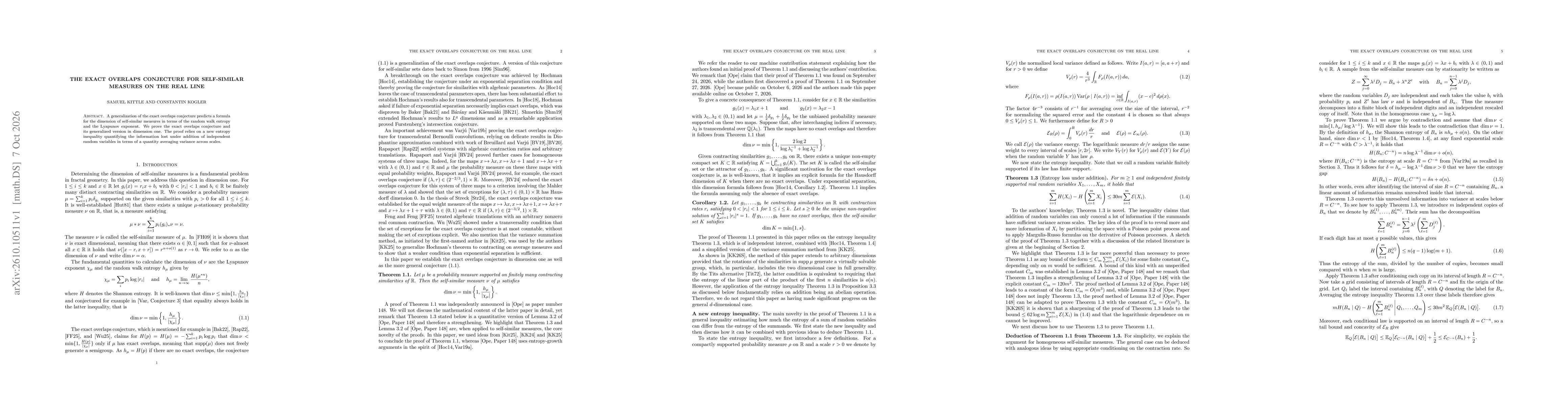 Thumbnail for The Exact Overlaps Conjecture for Self-Similar Measures on the Real Line