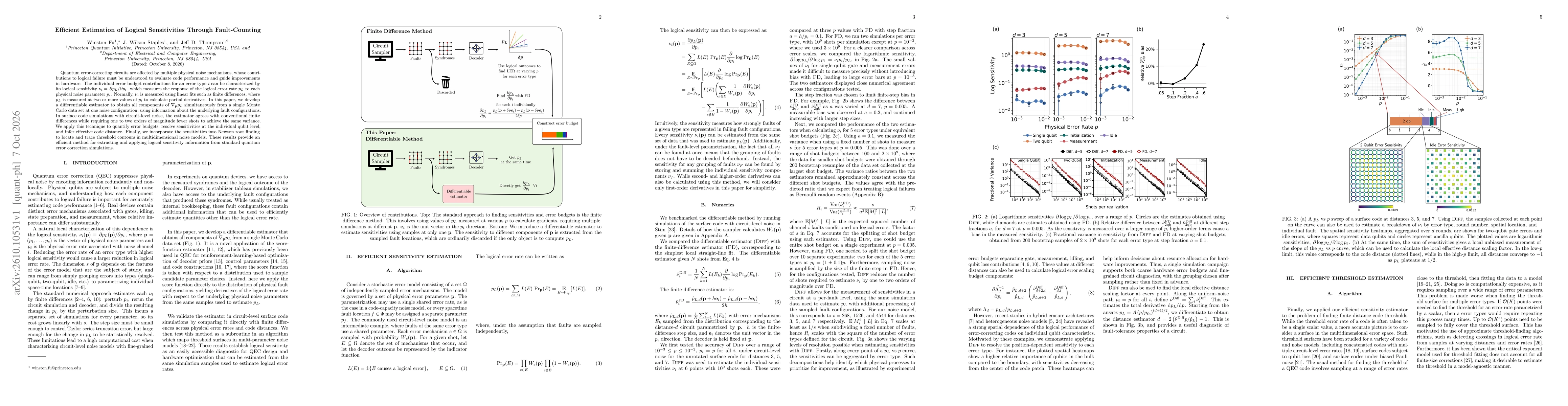 Thumbnail for Efficient Estimation of Logical Sensitivities Through Fault-Counting