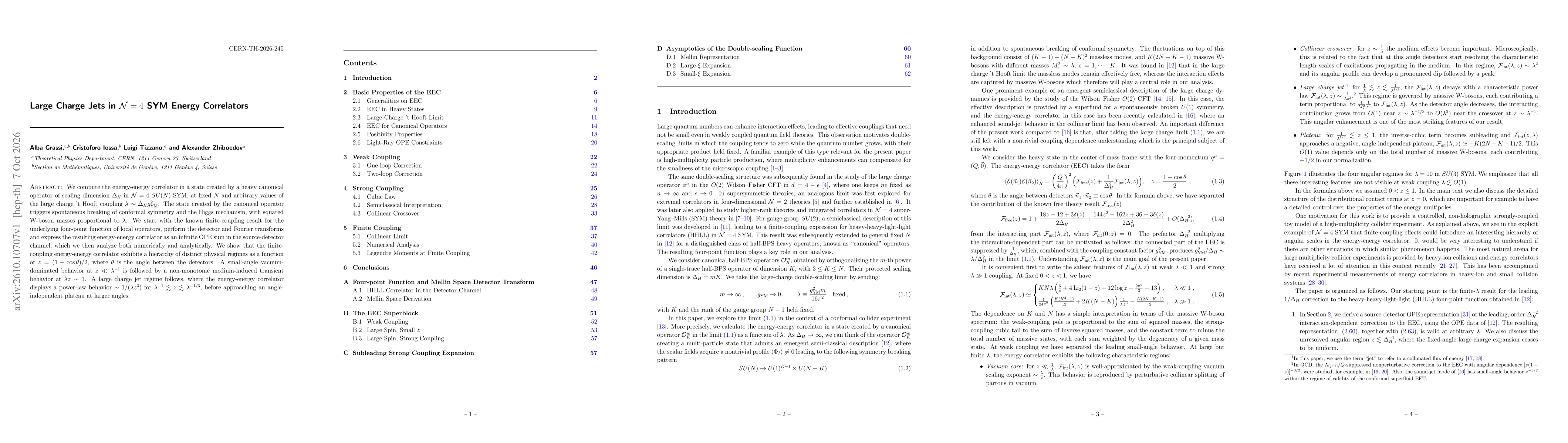 Thumbnail for Large Charge Jets in $\mathcal{N}=4$ SYM Energy Correlators