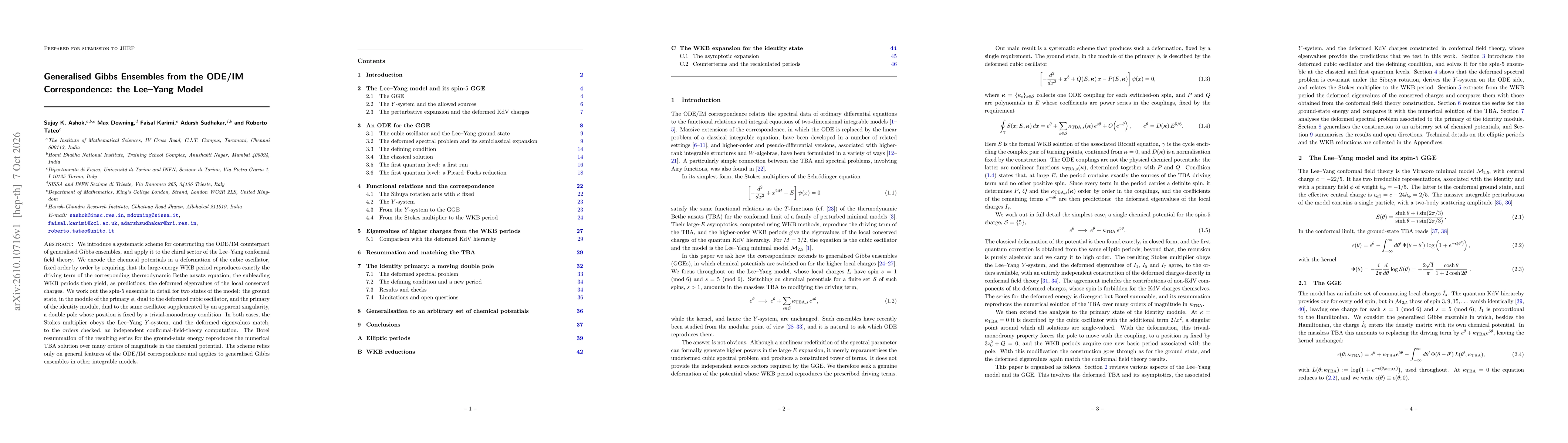 Thumbnail for Generalised Gibbs Ensembles from the ODE/IM Correspondence: the Lee--Yang Model