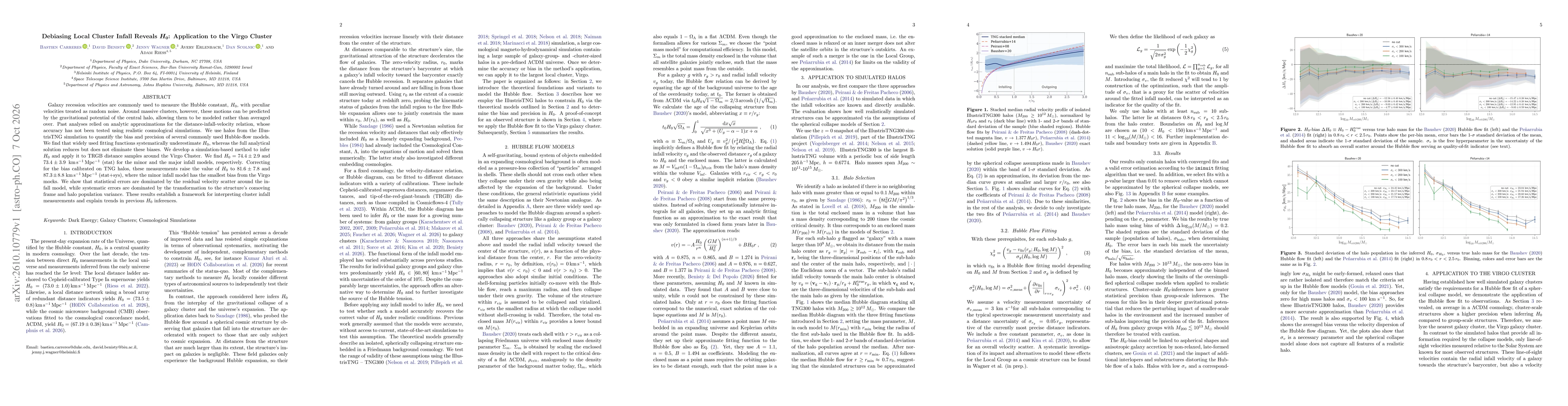 Thumbnail for Debiasing Local Cluster Infall Reveals $\boldsymbol{H_0}$: Application to the Virgo Cluster