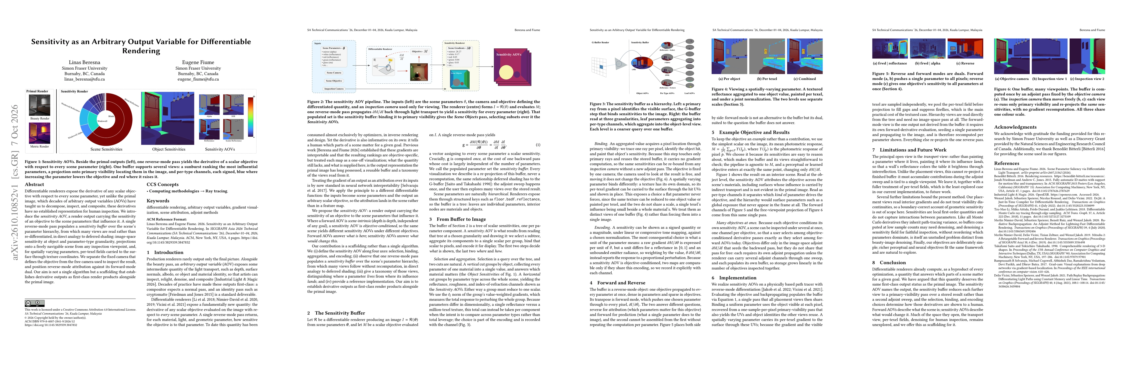 Thumbnail for Sensitivity as an Arbitrary Output Variable for Differentiable Rendering