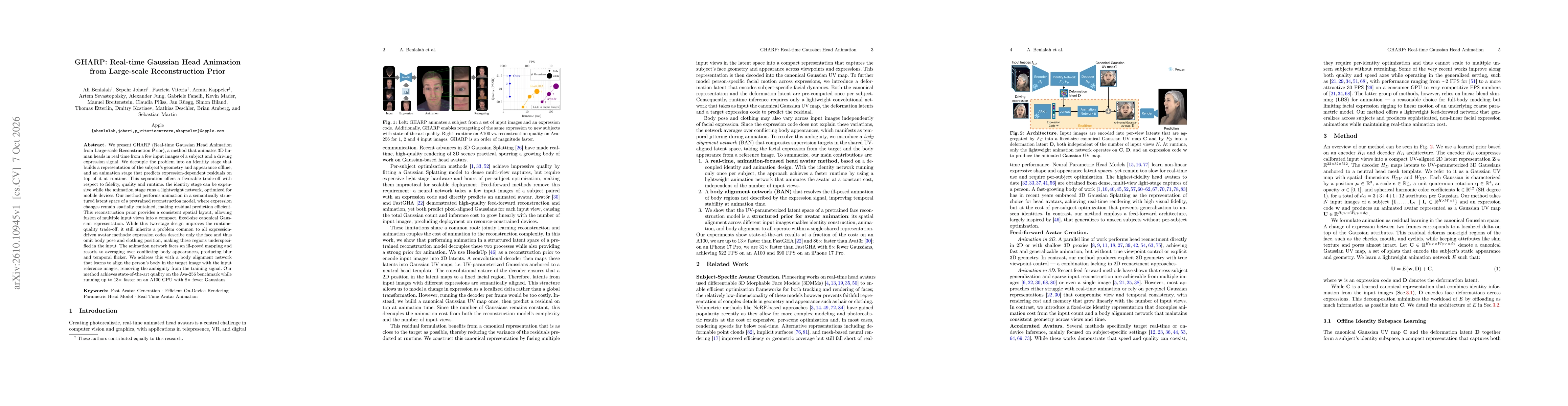 Thumbnail for GHARP: Real-time Gaussian Head Animation from Large-scale Reconstruction Prior