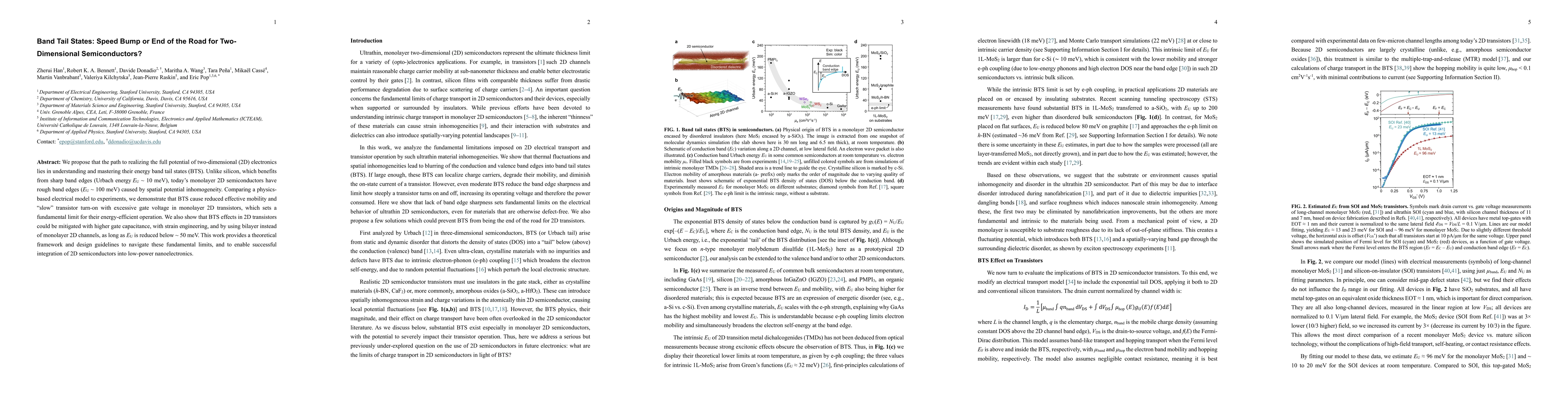 Thumbnail for Band Tail States: Speed Bump or End of the Road for Two-Dimensional Semiconductors?