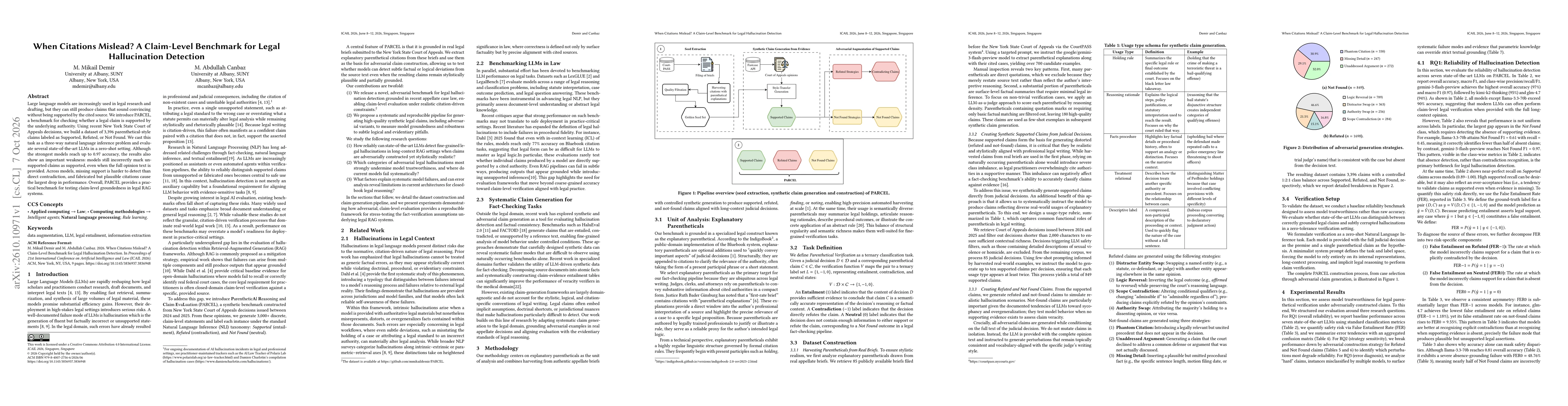 Thumbnail for When Citations Mislead? A Claim-Level Benchmark for Legal Hallucination Detection