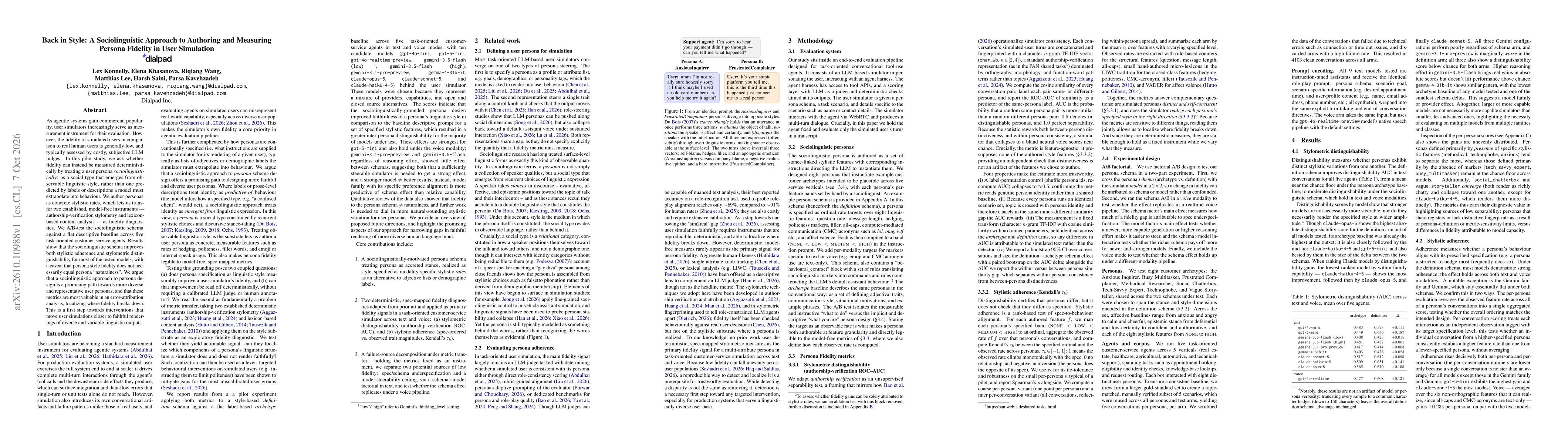 Thumbnail for Back in Style: A Sociolinguistic Approach to Authoring and Measuring Persona Fidelity in User Simulation