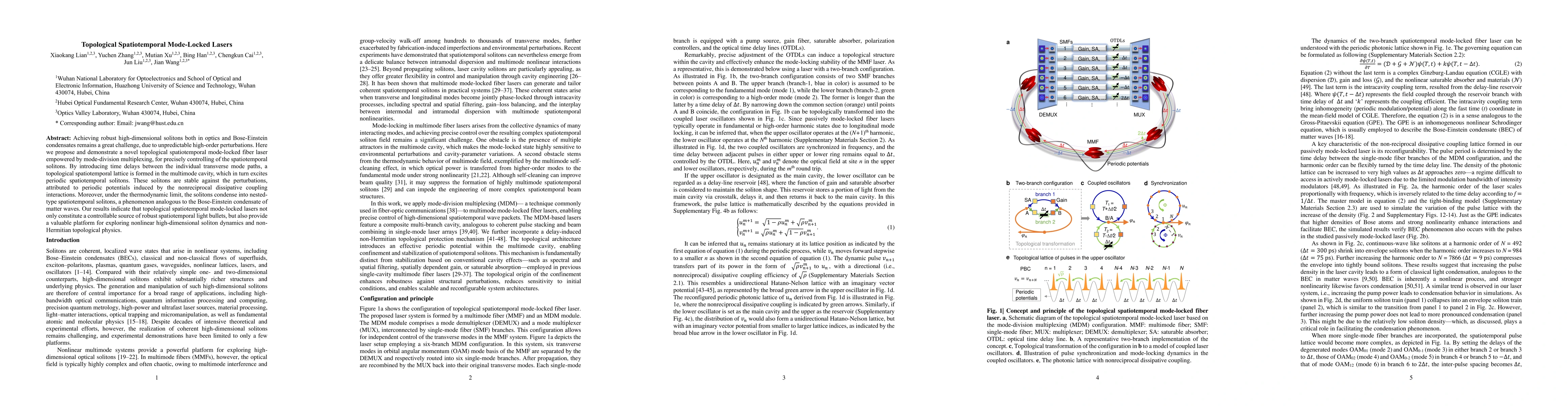 Thumbnail for Topological Spatiotemporal Mode-Locked Lasers