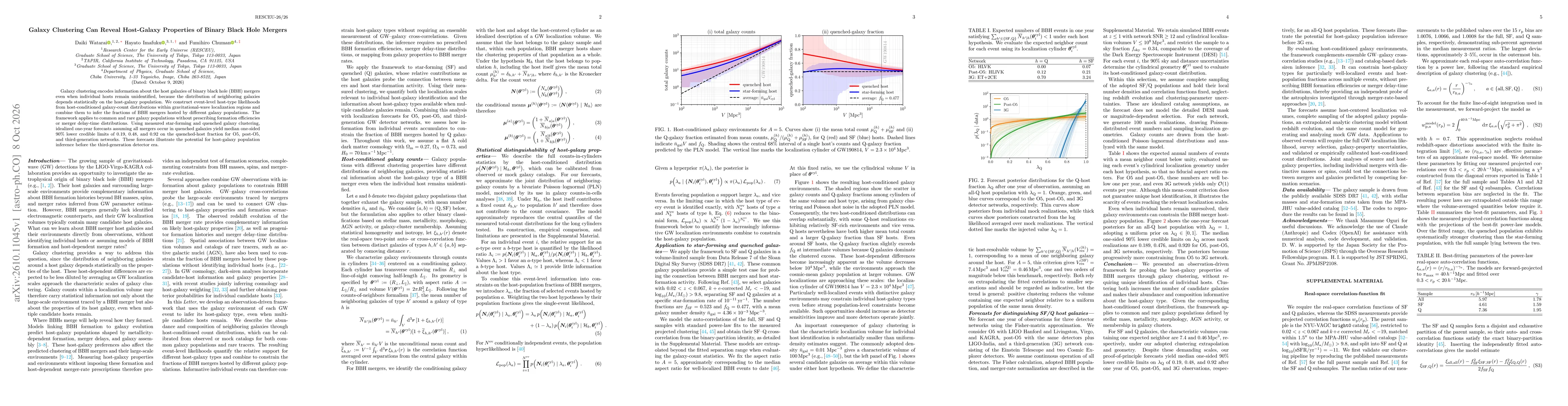 Thumbnail for Galaxy Clustering Can Reveal Host-Galaxy Properties of Binary Black Hole Mergers