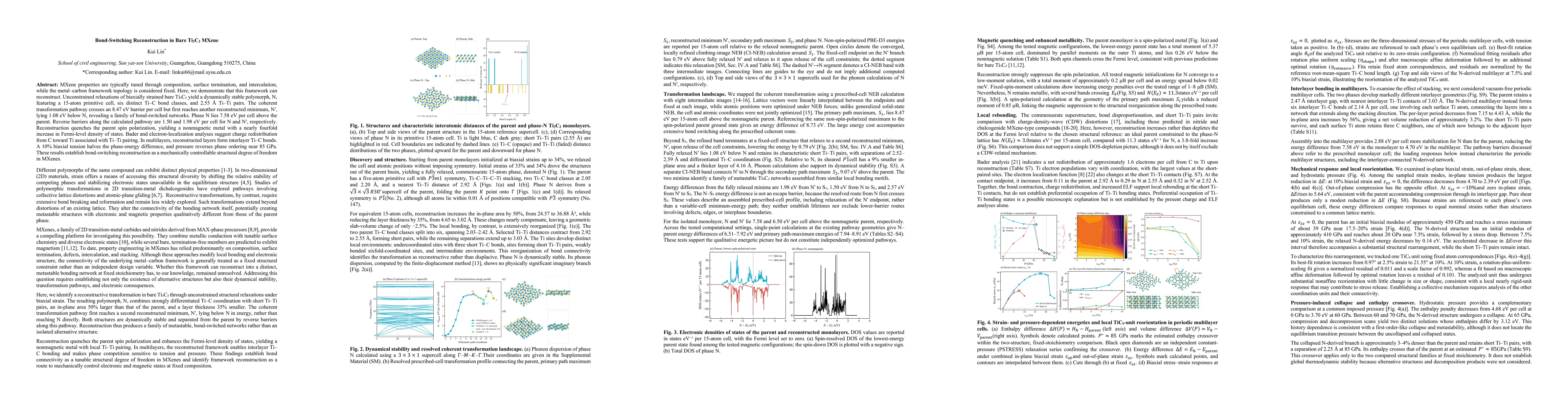 Thumbnail for Bond-Switching Reconstruction in Bare Ti3C2 MXene