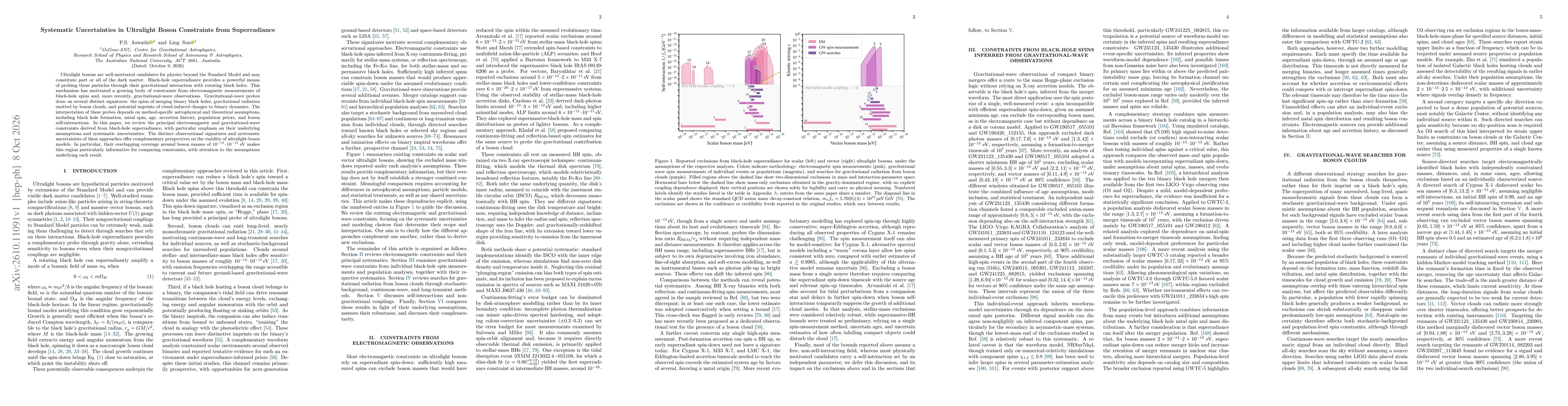 Thumbnail for Systematic Uncertainties in Ultralight Boson Constraints from Superradiance