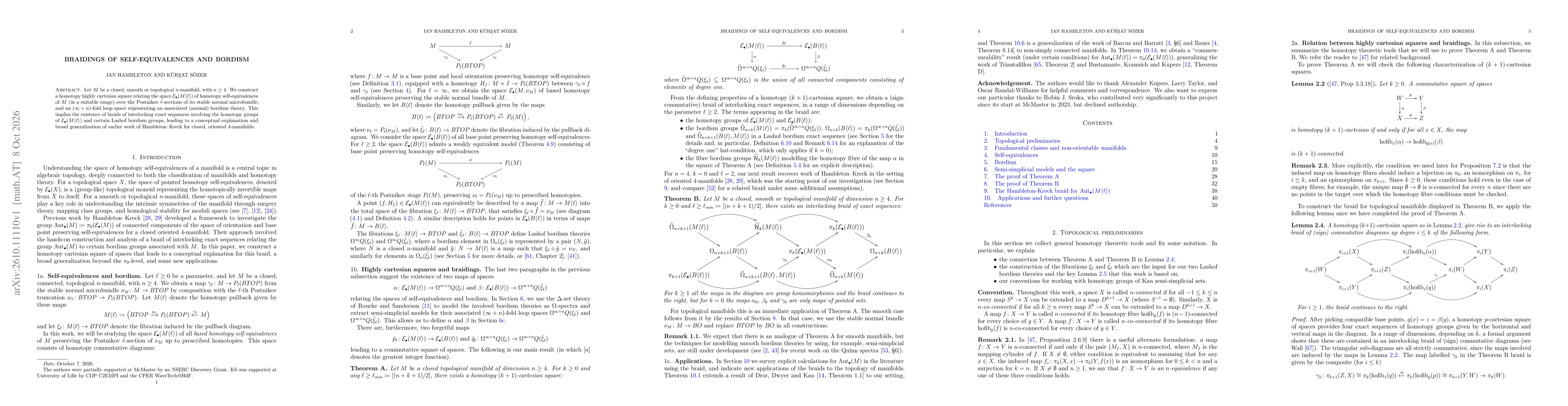 Thumbnail for Braidings of Self-Equivalences and Bordism