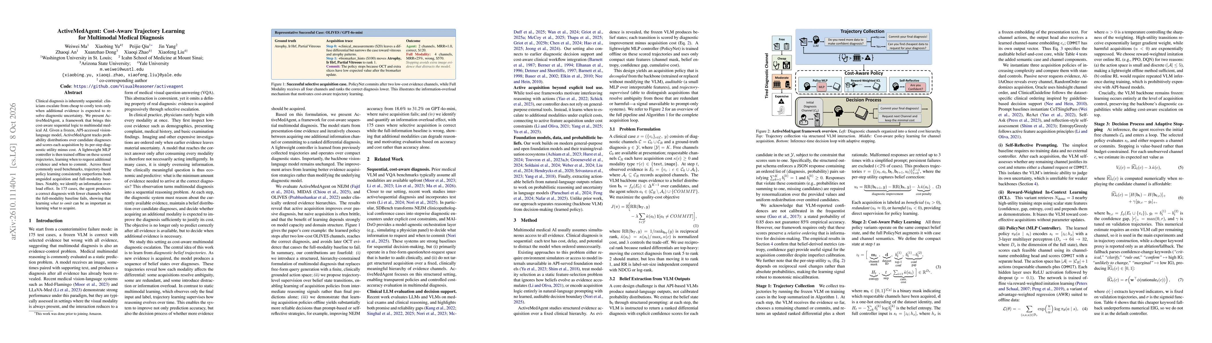 Thumbnail for ActiveMedAgent: Cost-Aware Trajectory Learning for Multimodal Medical Diagnosis
