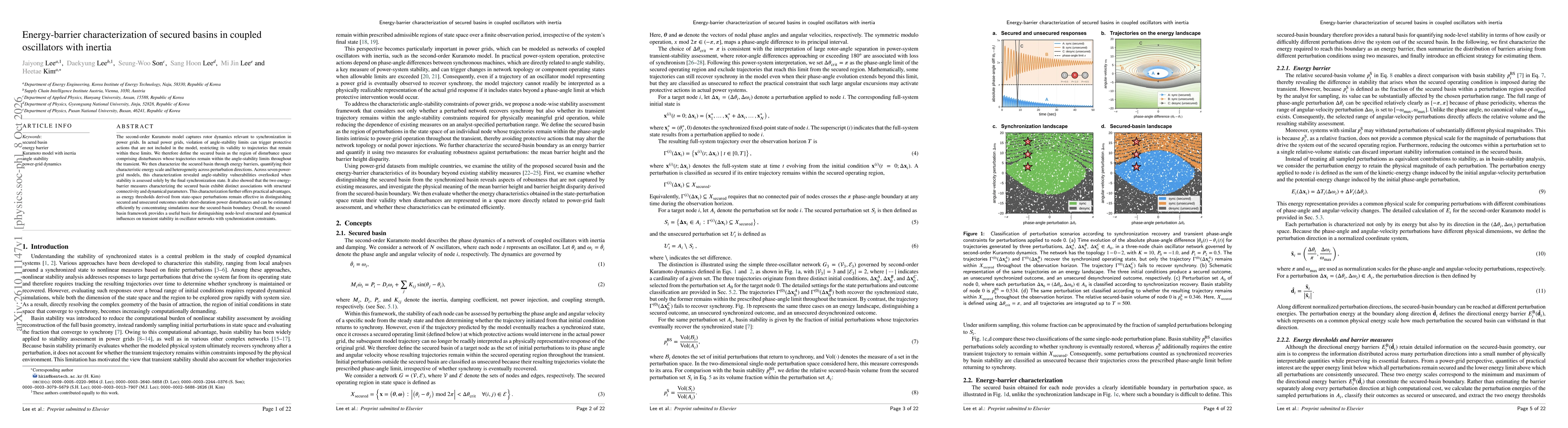Thumbnail for Energy-barrier characterization of secured basins in coupled oscillators with inertia