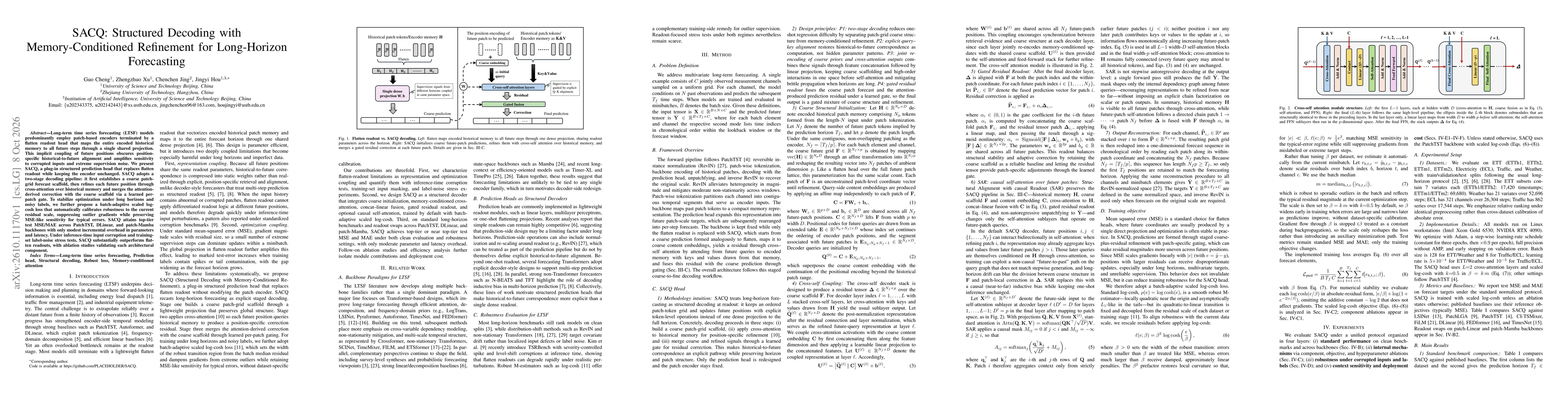 Thumbnail for SACQ: Structured Decoding with Memory-Conditioned Refinement for Long-Horizon Forecasting