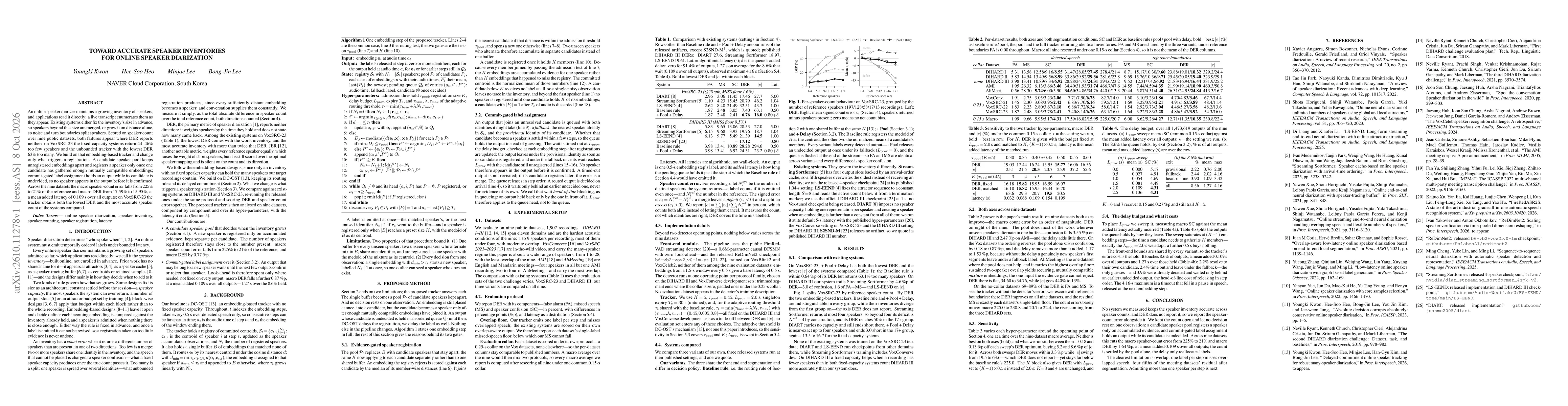 Thumbnail for Toward accurate speaker inventories for online speaker diarization