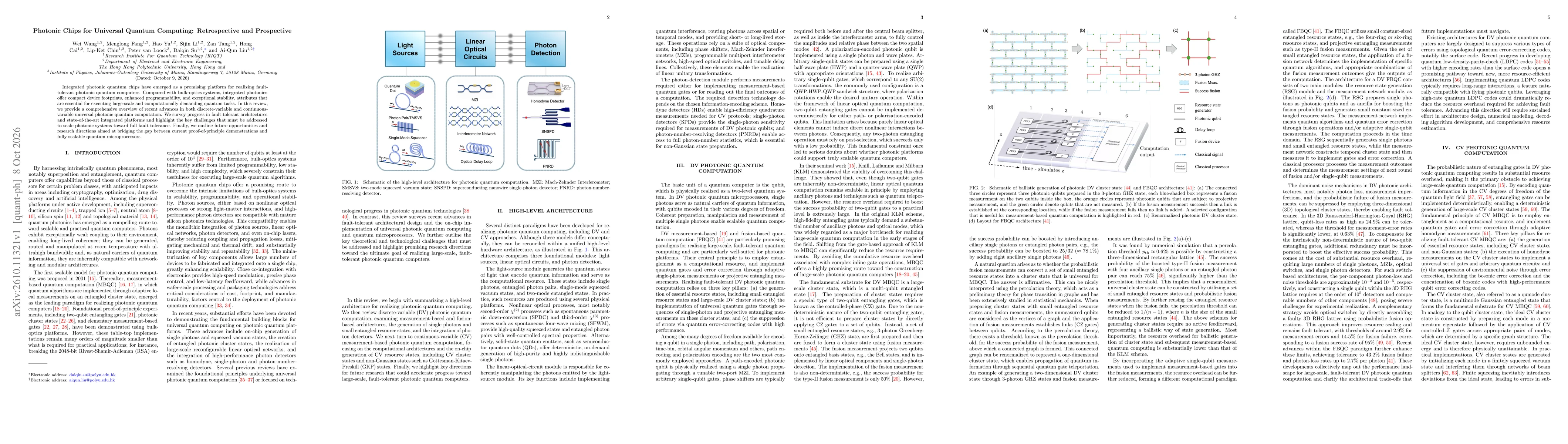 Thumbnail for Photonic Chips for Universal Quantum Computing: Retrospective and Prospective