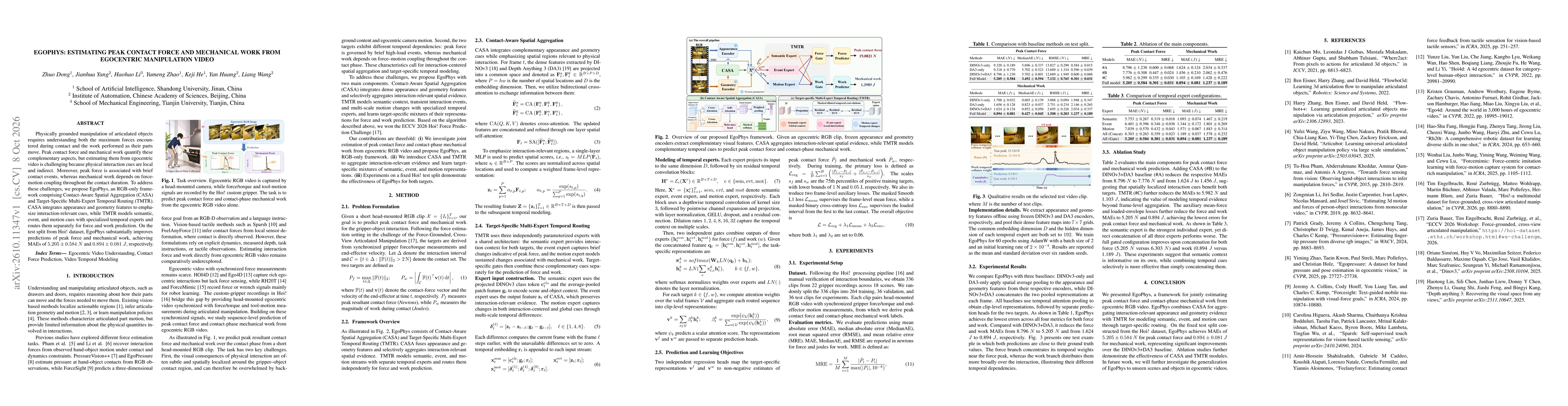 Thumbnail for EgoPhys: Estimating Peak Contact Force and Mechanical Work from Egocentric Manipulation Video
