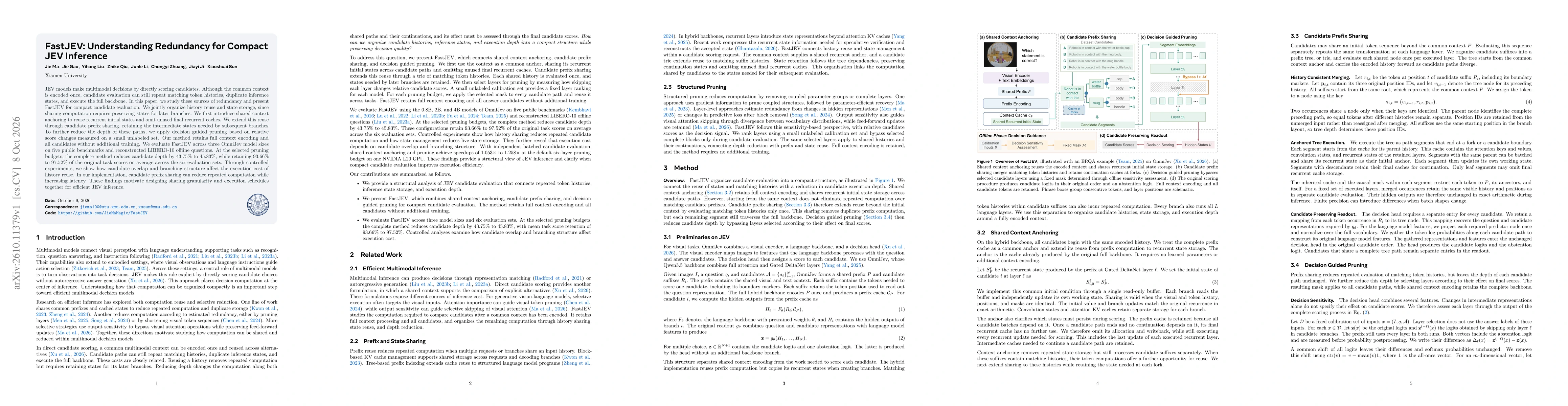 Thumbnail for FastJEV: Understanding Redundancy for Compact JEV Inference