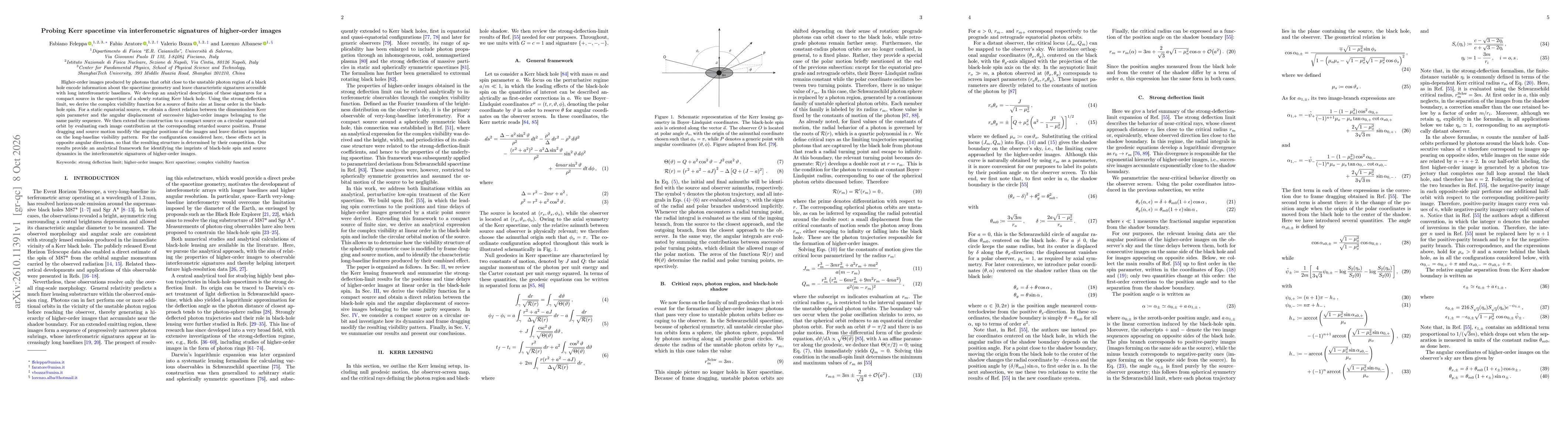 Thumbnail for Probing Kerr spacetime via interferometric signatures of higher-order images