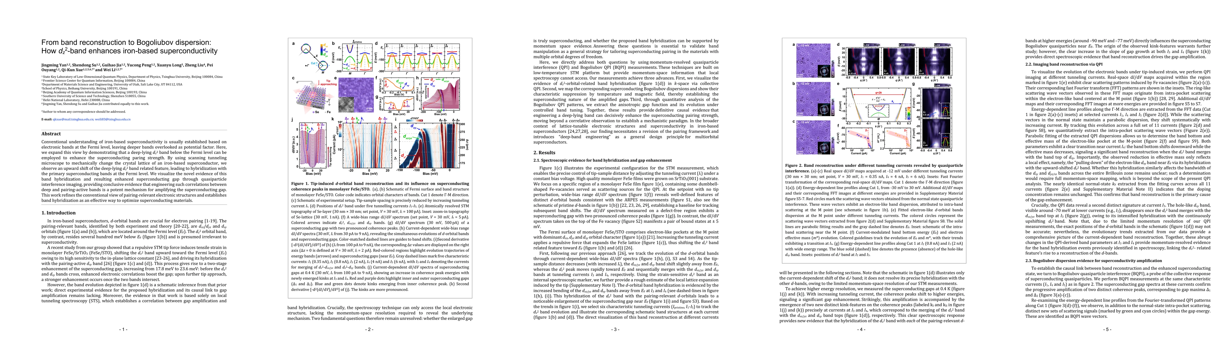 Thumbnail for From band reconstruction to Bogoliubov dispersion: How dz2-band enhances iron-based superconductivity