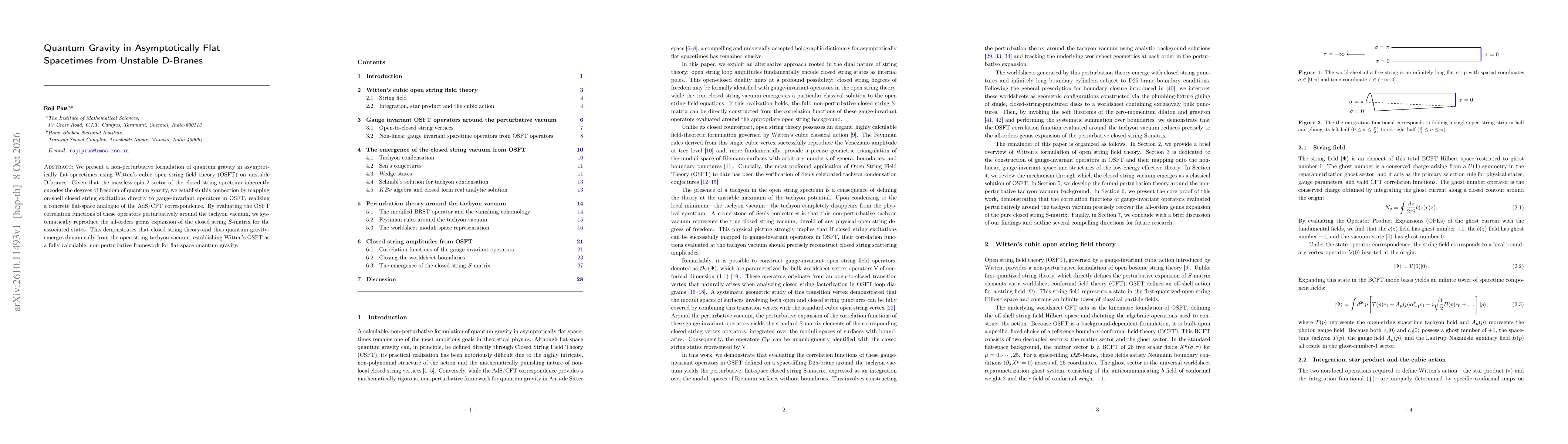 Thumbnail for Quantum Gravity in Asymptotically Flat Spacetimes from Unstable D-Branes
