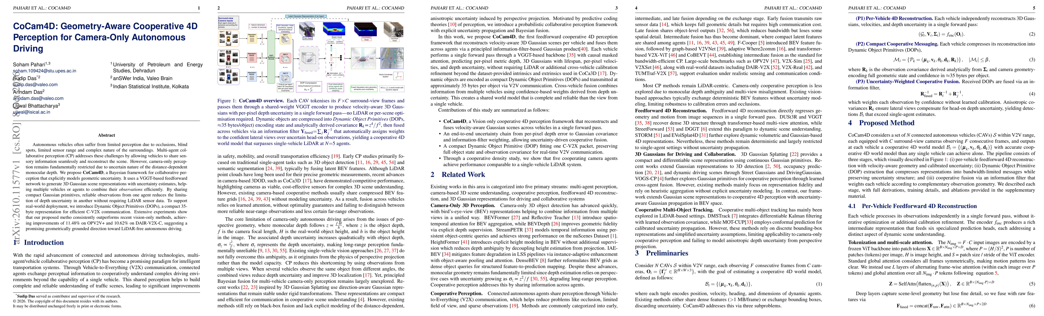 Thumbnail for CoCam4D: Geometry-Aware Cooperative 4D Perception for Camera-Only Autonomous Driving