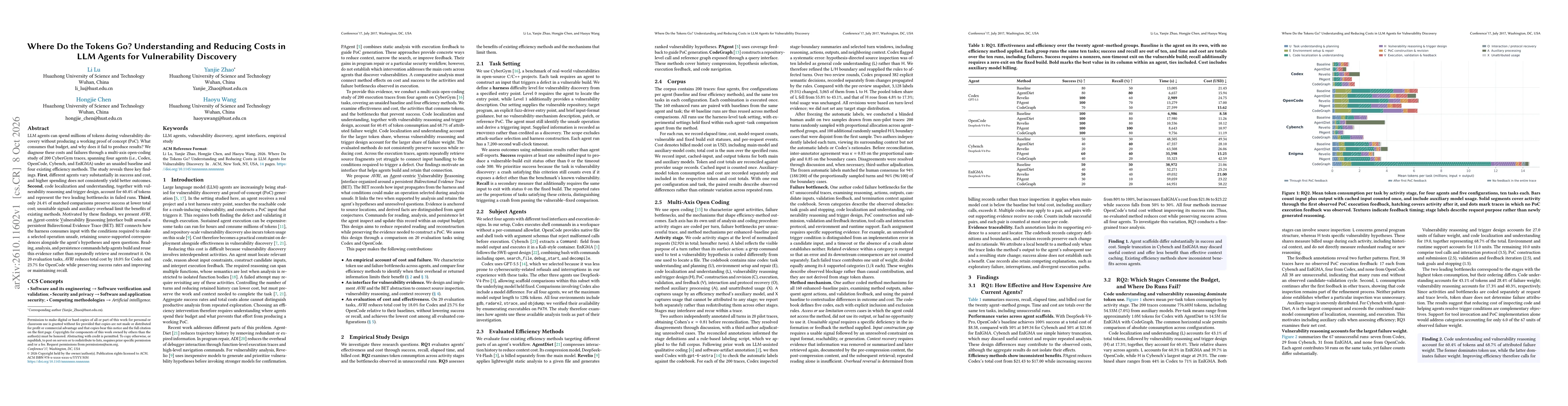 Thumbnail for Where Do the Tokens Go? Understanding and Reducing Costs in LLM Agents for Vulnerability Discovery