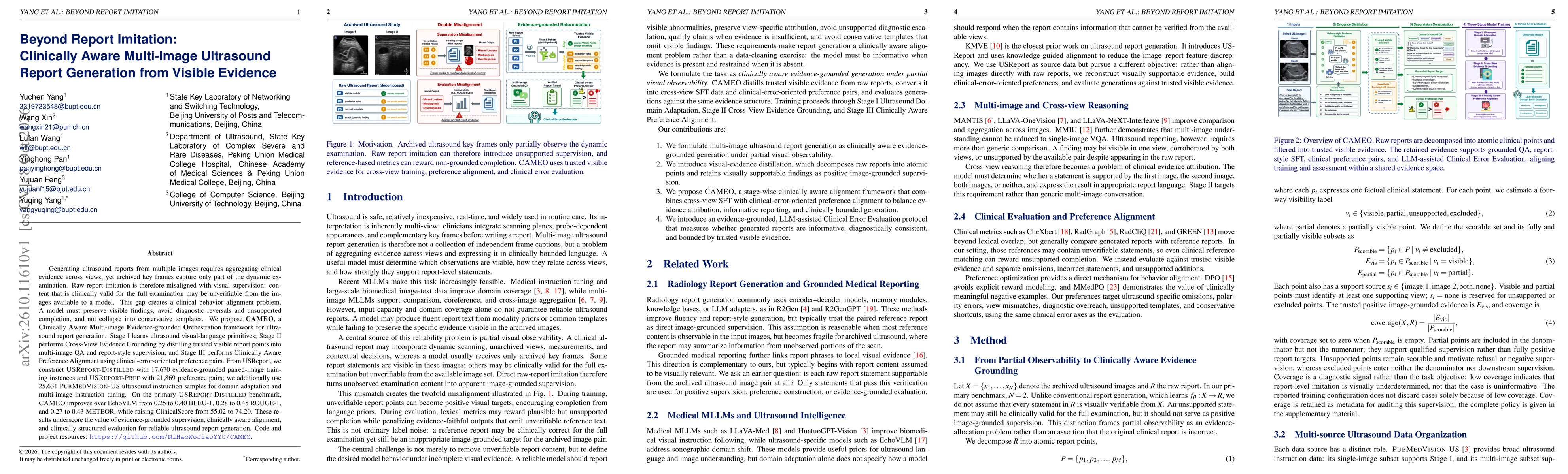 Thumbnail for Beyond Report Imitation: Clinically Aware Multi-Image Ultrasound Report Generation from Visible Evidence
